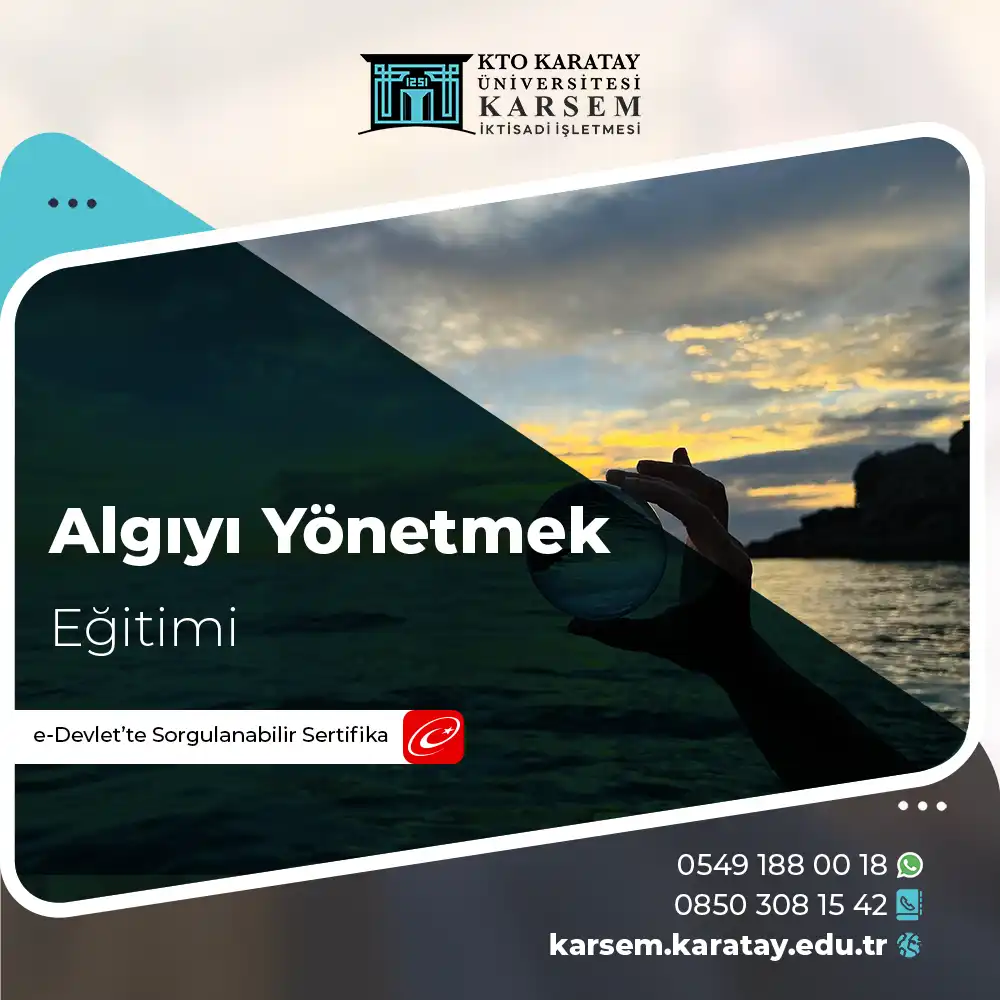 Algıyı Yönetmek Eğitimi Sertifika Programı